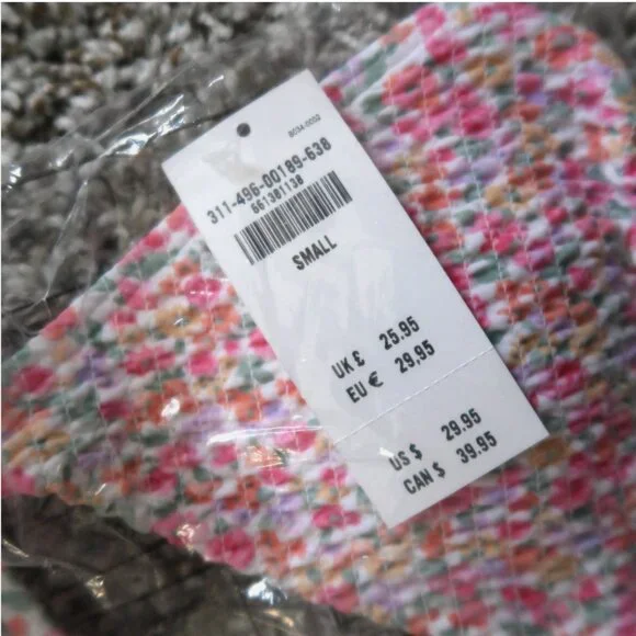 Hollister Bikini Top Floral Smocked Fabric Tie Strap Bikini Swim NWT - Picture 3 of 6